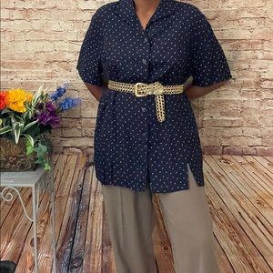 Vintage African print shirt.